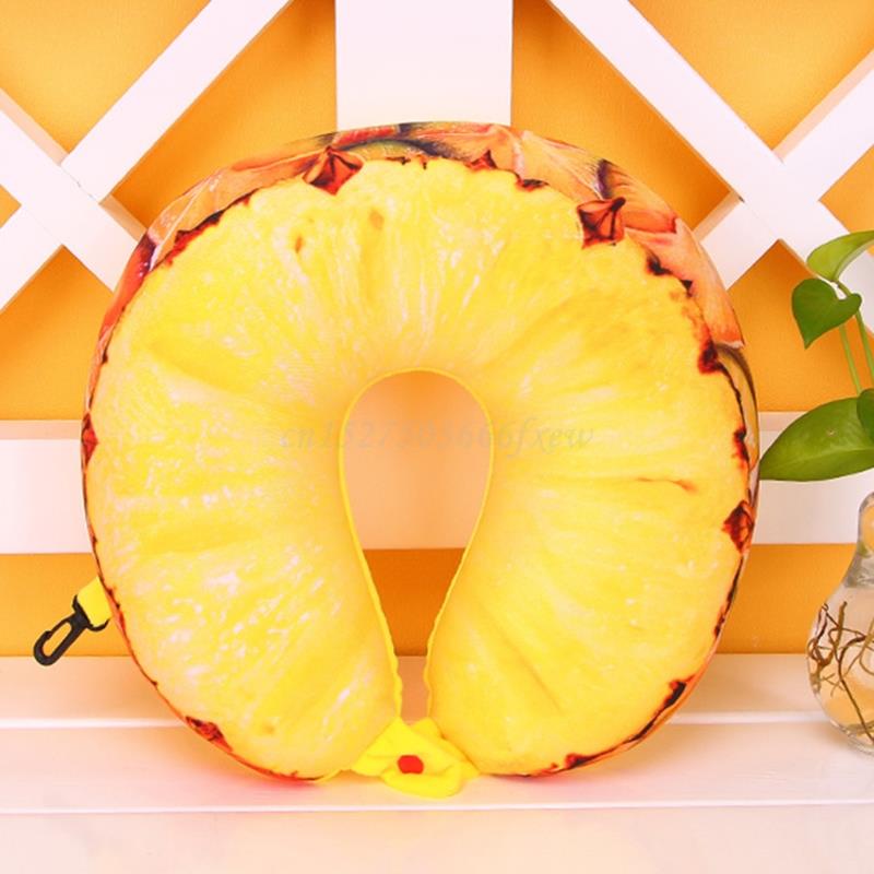 Neck Support Head Rest Headrest Cushion Travel Memory Foam Fruit U Shaped Pillow 24BD: E