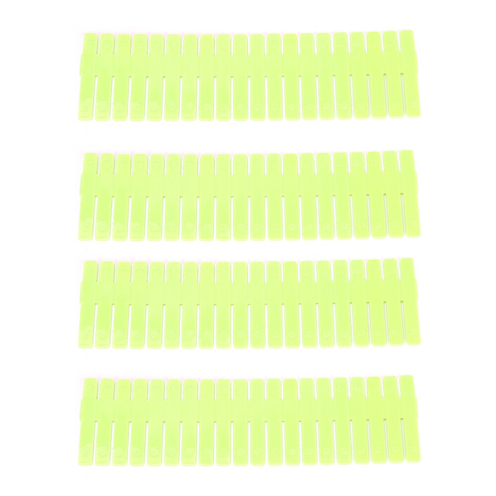 Bricolage grille tiroir séparateur diviseur tiroir armoire clins cloison 4 pièces/ensemble pour sous-vêtements chaussettes rangement organisateur réglable: green
