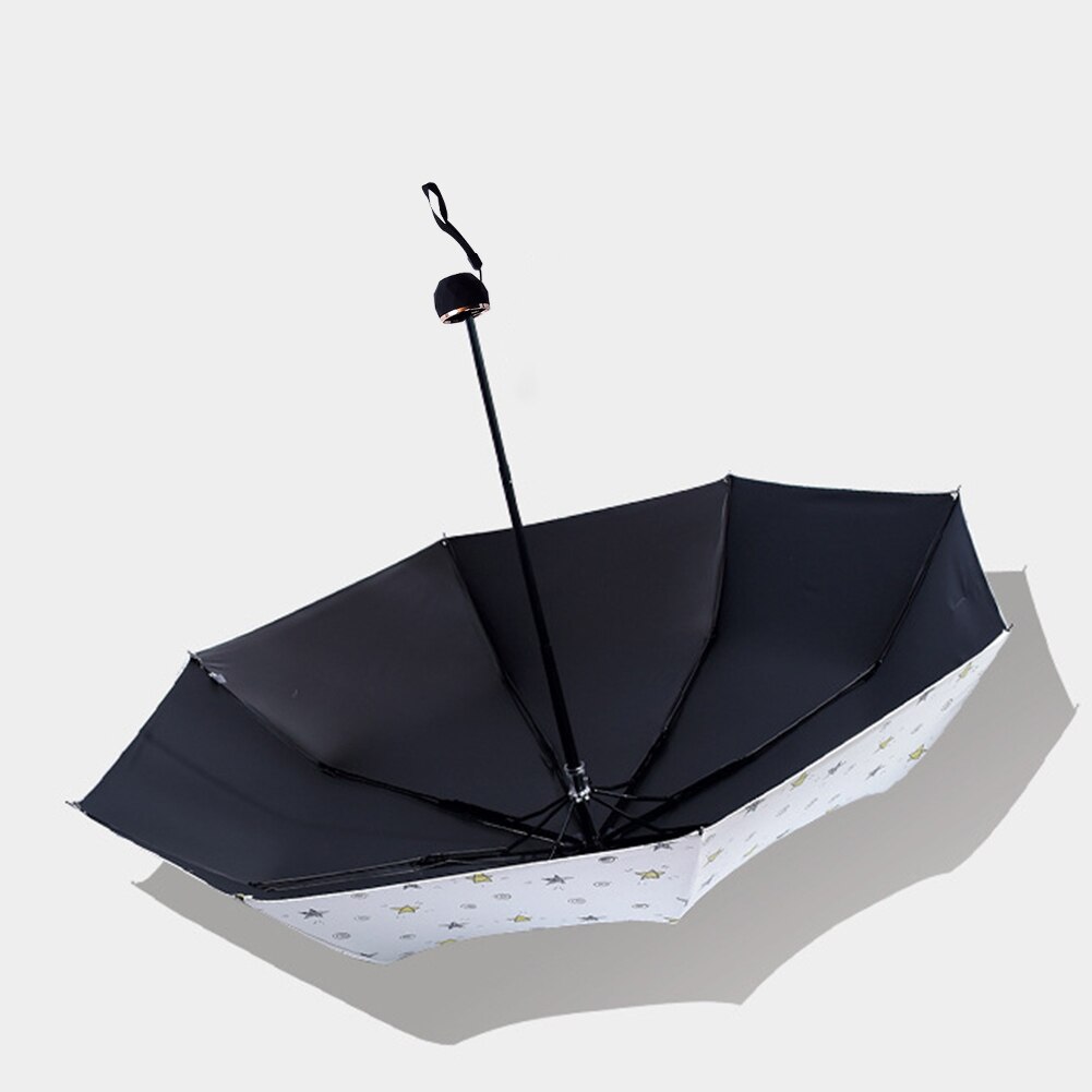 estrellas impresión plegable impermeable a prueba de viento Anti UV Mini sombrilla Parasol