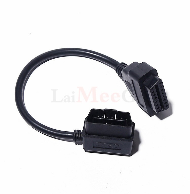 ELM327 OBD2 16Pin Male to Female Extension Cable 30cm Transfer OBD Connector OBD2 16 pin Adaptor OBD2 Car Diagnostic Adapter