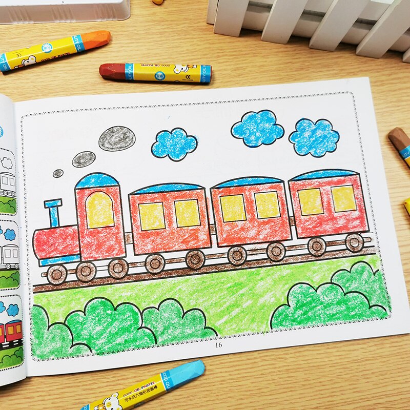 Chinese Coloring Books Painting Books Watercolor Students Beginners Educational Kids Children Learning Drawing Art Libros