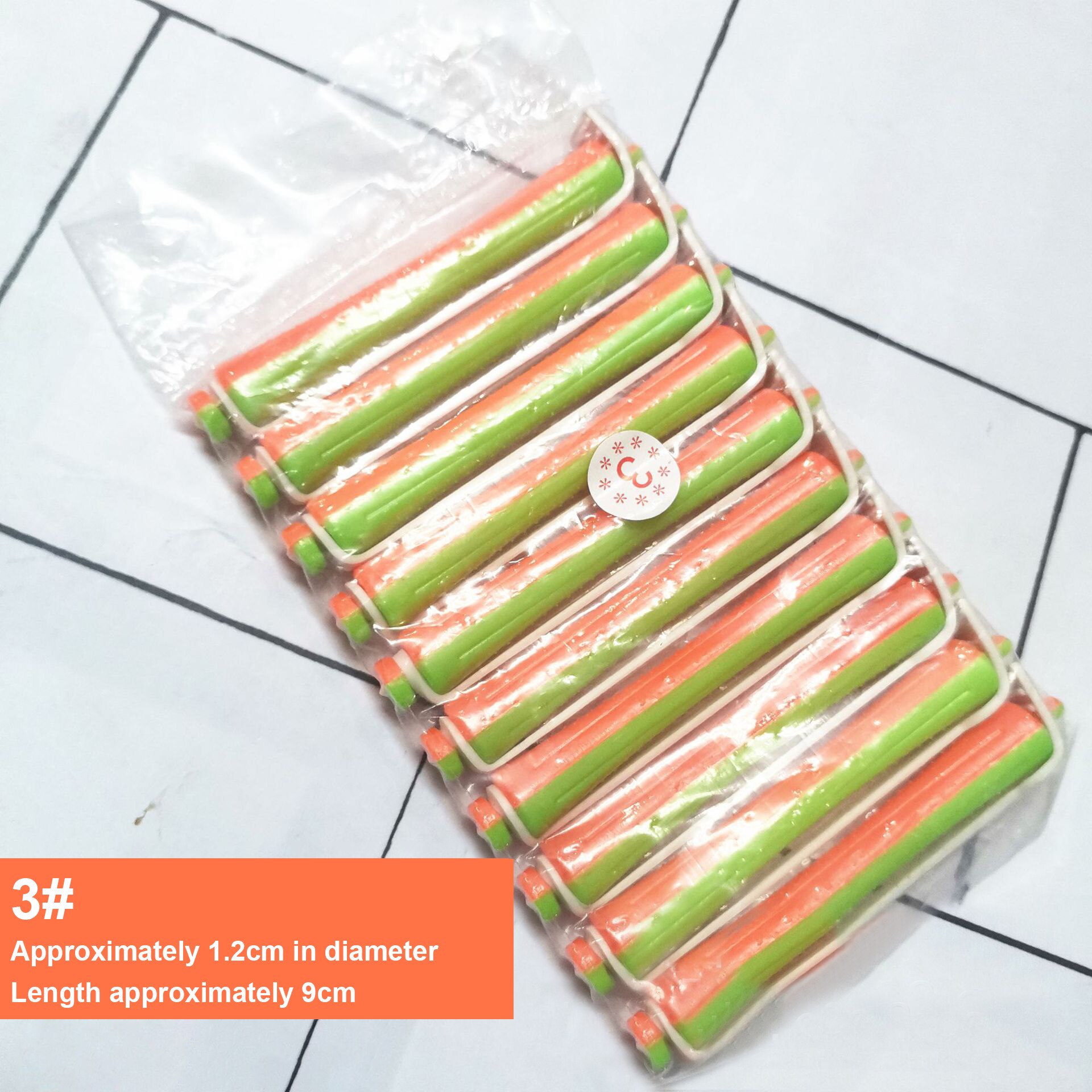 Varillas de permanente con bandas de varilla para permanente, varillas rizadas en frío, surtido de tamaños, rizador permanente, herramientas de salón de belleza de estilismo de cabello DIY, 10 Uds.: 10 pieces style 03