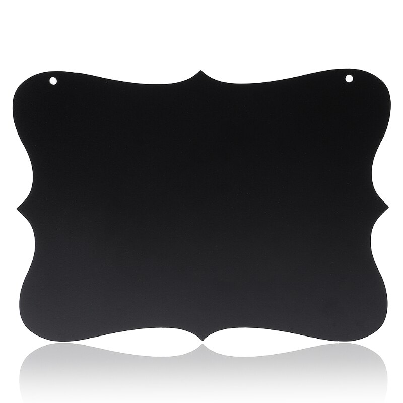 Rectangle Hanging Wood Blackboard Double Sided Erasable Chalkboard Message Board U4LD