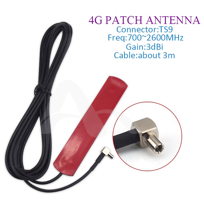 4G LTE WIFI antenne 3G patch antenne 700-2600MHz TS9 männlichen Externe Antenne mit 3M verlängerung kabel für Huawei router modem