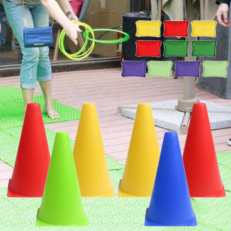 1 Set Bean Bags for Tossing Throwing 3 in 1 Outdoor Party Play Set Puzzle Game Pack