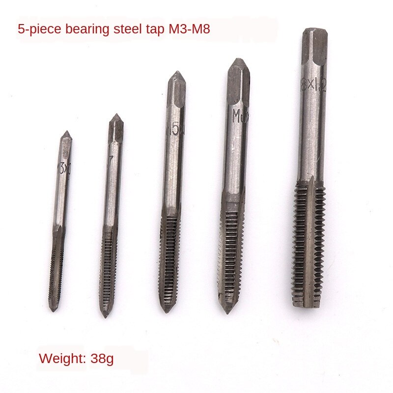 Adjustable T Handle Wrench Ratchet Spanner M3-M8 Screw Taps Thread Metric Plugs Machinist Hand Tools Tap &amp; Die Set