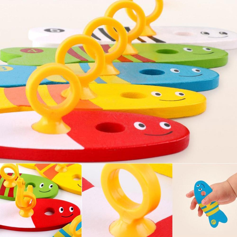 Creatieve Houten Vissen Speelgoed Set Vissen Leren Onderwijs Play Set Fishing Game Speelgoed Baby Vroege Onderwijs Speelgoed