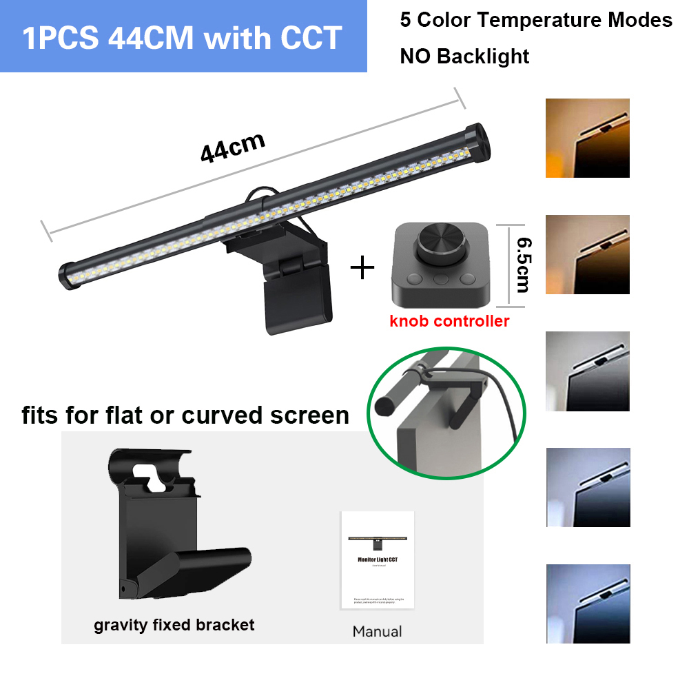 Wiscolor LED-computermonitor lichtbalk met afstandsbediening oogzorg tafellamp dimbaar scherm lichtbalk geen schittering thuiskantoor gaming