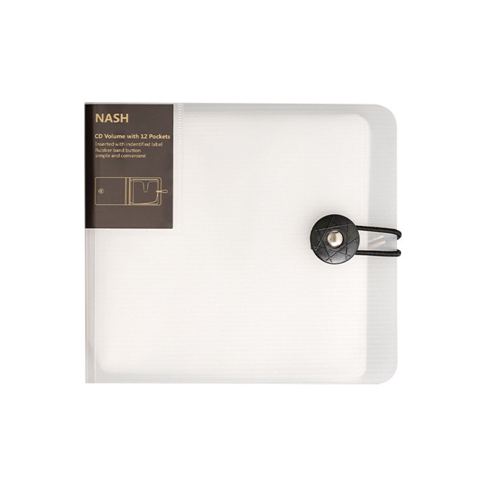 12 Disc Durable Cover CD Case Label Car Home Tidy Portable Storage Organizer PP Practical Removable Dividers Dust Proof