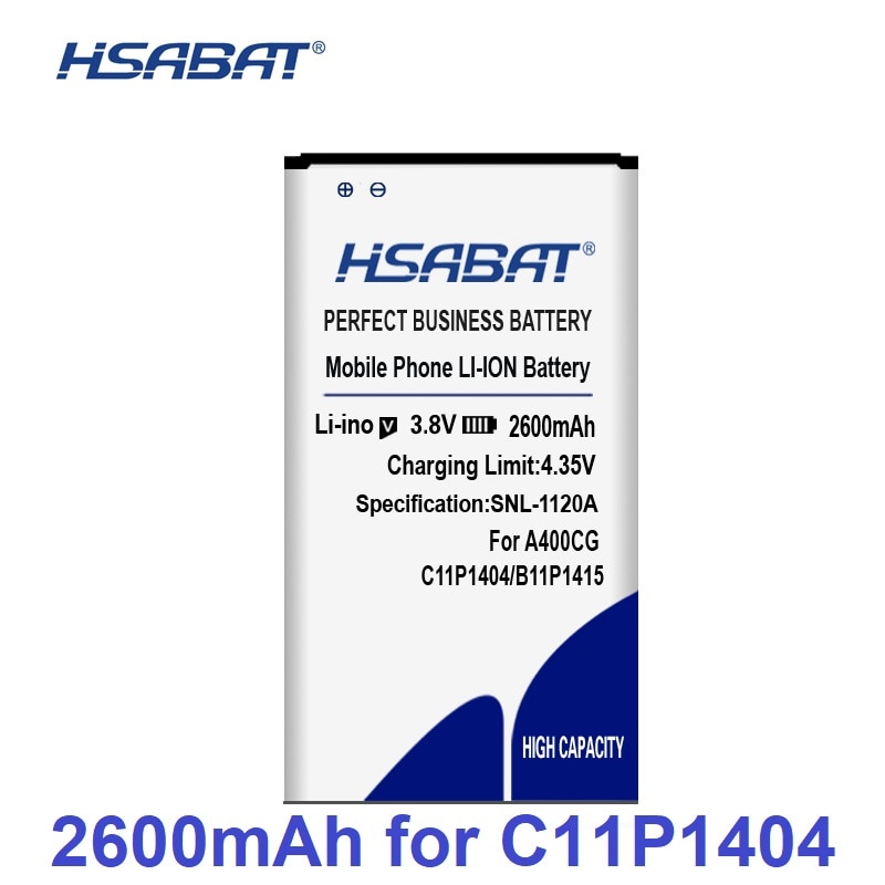 HSABAT 2600mAh voor Asus ZenFone 4 Batterij ZenFone4 A400CG ZenFone Go 4.5 ZC451TG Z00SD C11P1404 B11P1415