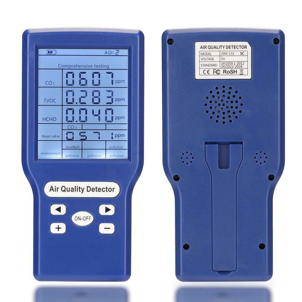 Detector de co2 digital testador medidor de dióxido carbono qualidade do ar detector laser pm2.5 pm10 pm1.0 detectores monitor de qualidade do ar