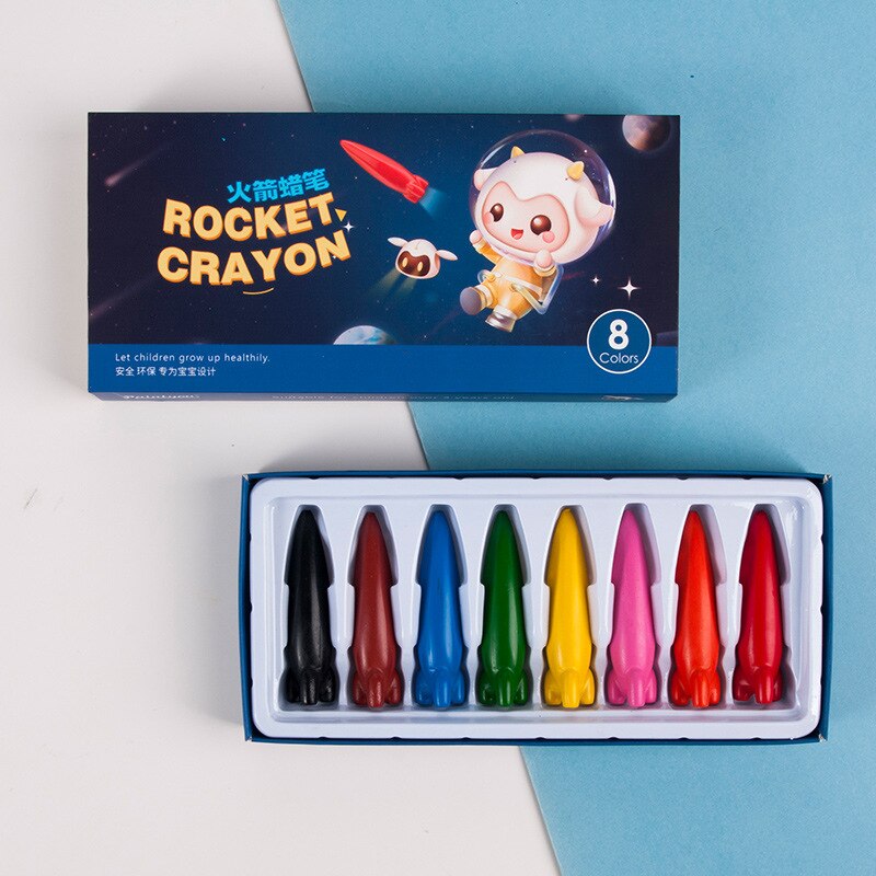 Dewang Kleuren Om Verf Kinderen Kleurpotloden Kit Voor Kinderen Kleurpotlood Kleurpotloden Voor Kinderen Geen Vuile Handen Tekening Schoolbenodigdheden: 8pcs