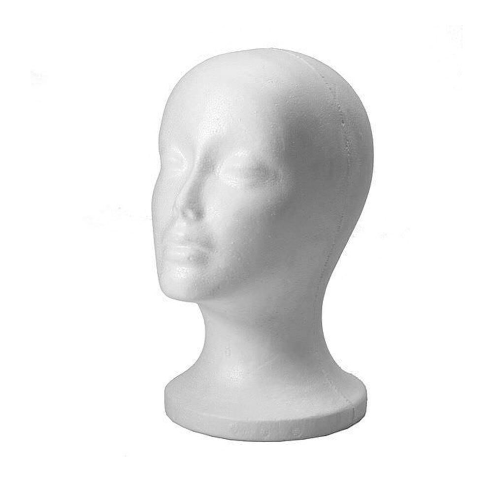 53*26cm Female Foam Mannequin Head Model Hat Wig Jewelry Holder Shop Display Stand Rack