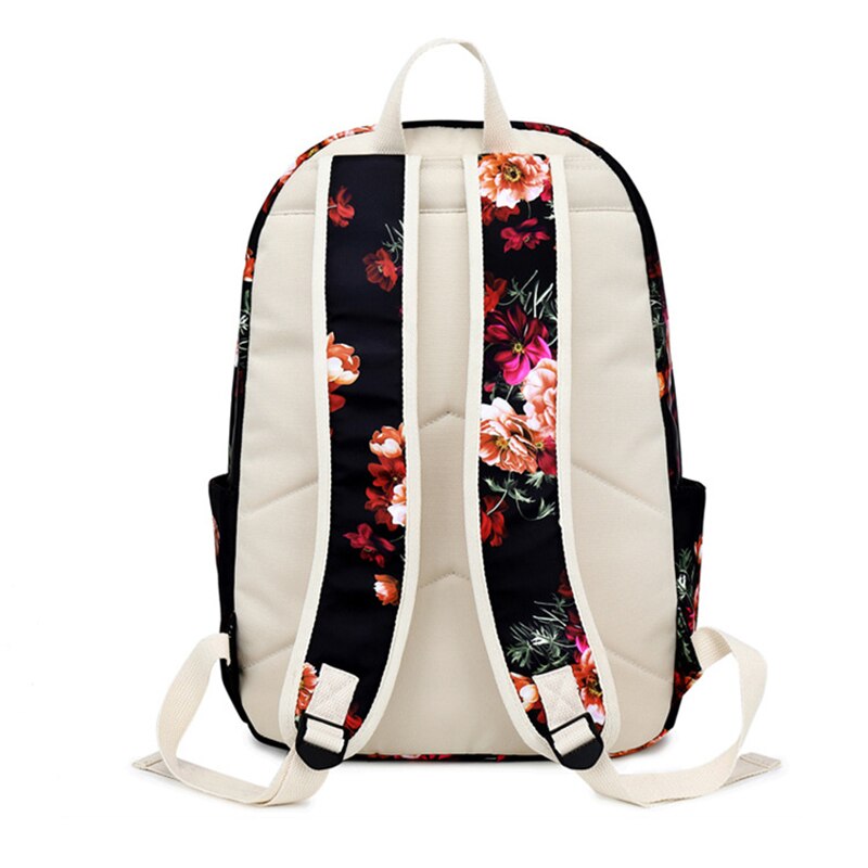 DIOMO Student Stijl Tas Set 3 Pieces Etnische Stijl Afdrukken Schooltas Tieners Reizen Casual Drie-stukken rugzak