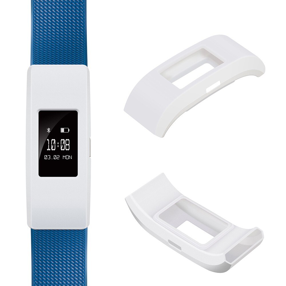 Eieuuk myk silikonhylse fitness band deksel beskyttelsesdeksel tilbehør for fitbit charge 2 smartwatch: Hvit