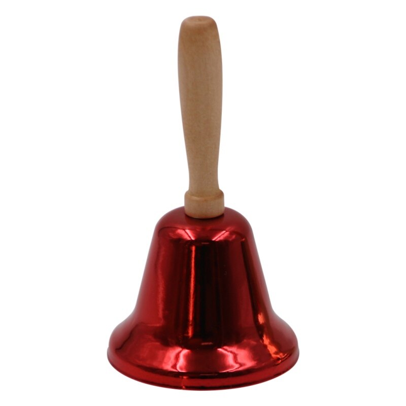 Christmas Rattle Red Handbell Christmas Decoration: R