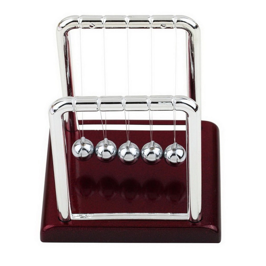 Newton Cradle Balance Staal Ballen School Vroegschoolse Onderwijs Onderwijs Levert Natuurkunde Science Pendulum Desk Toy: Default Title