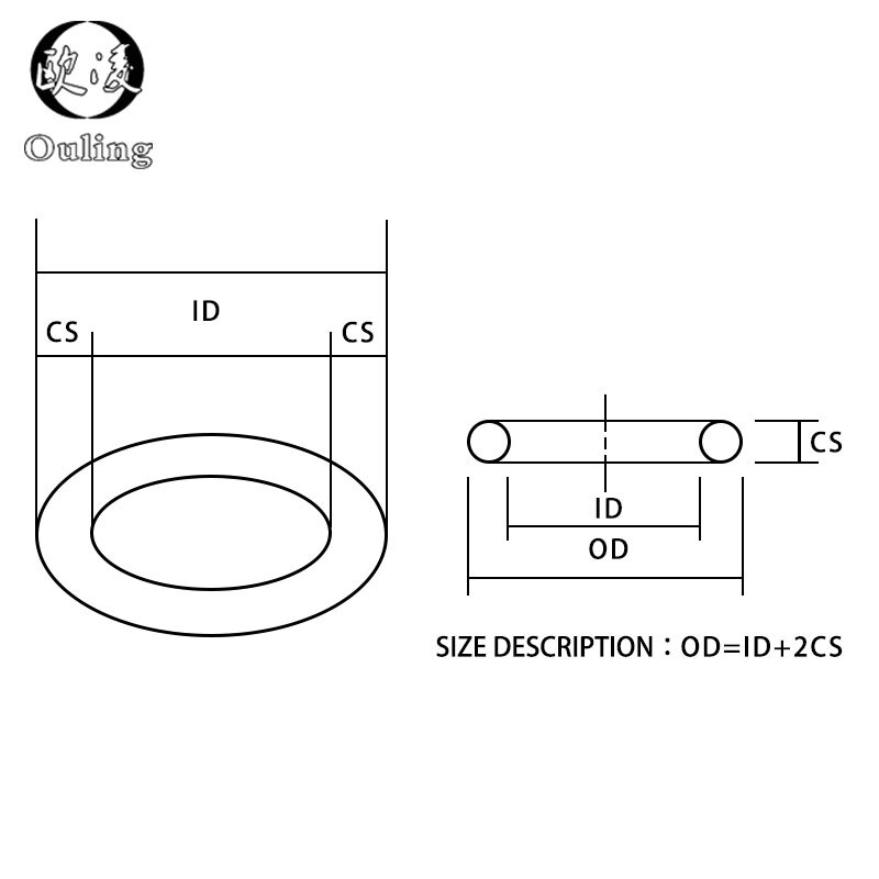 20Pcs M3 M4 M5 M6 M7 M8 M9 M10 Wit Silicon Zwarte Nbr O-Ring Seals Schroef Washer rubber Washer Pakking Ring Assortiment Pakkingen