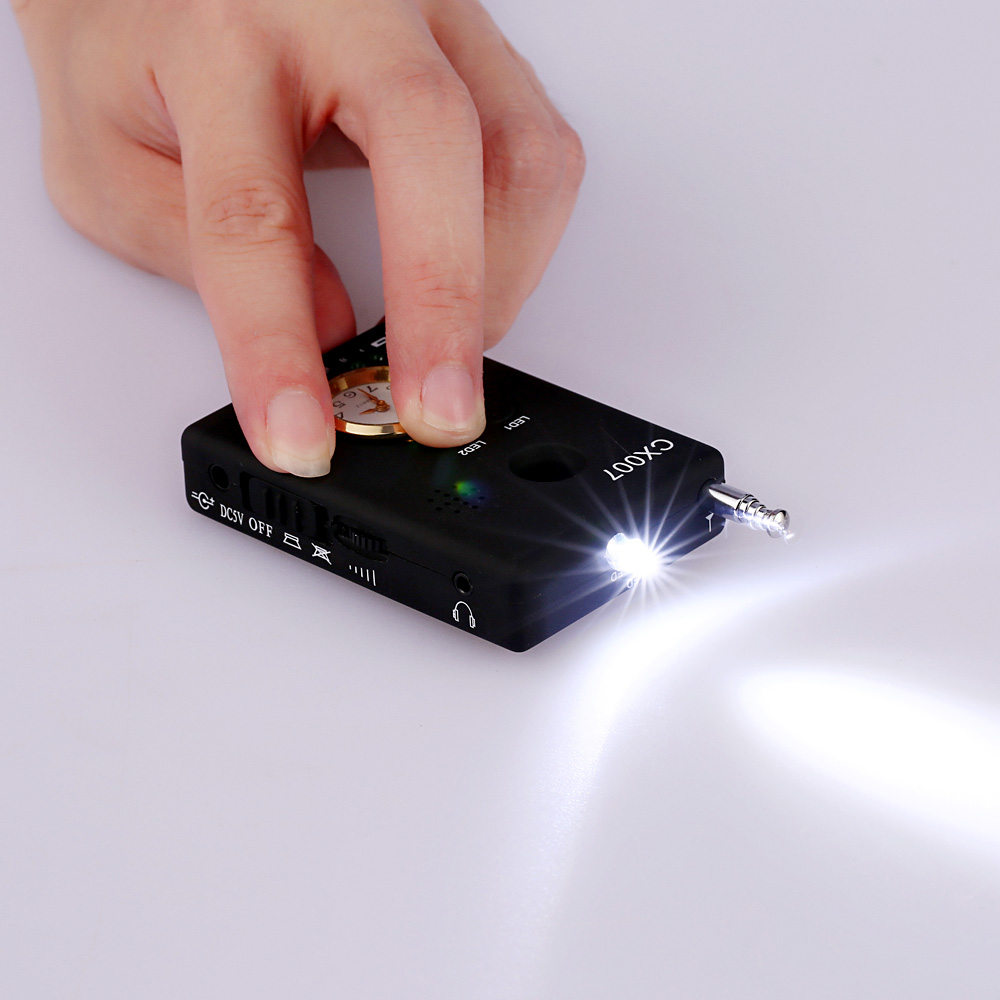 Multi-functional Full-range RF Wireless Signal Radio Detector Camera Auto-detection Tracer Finder Adjustable Sensitivity