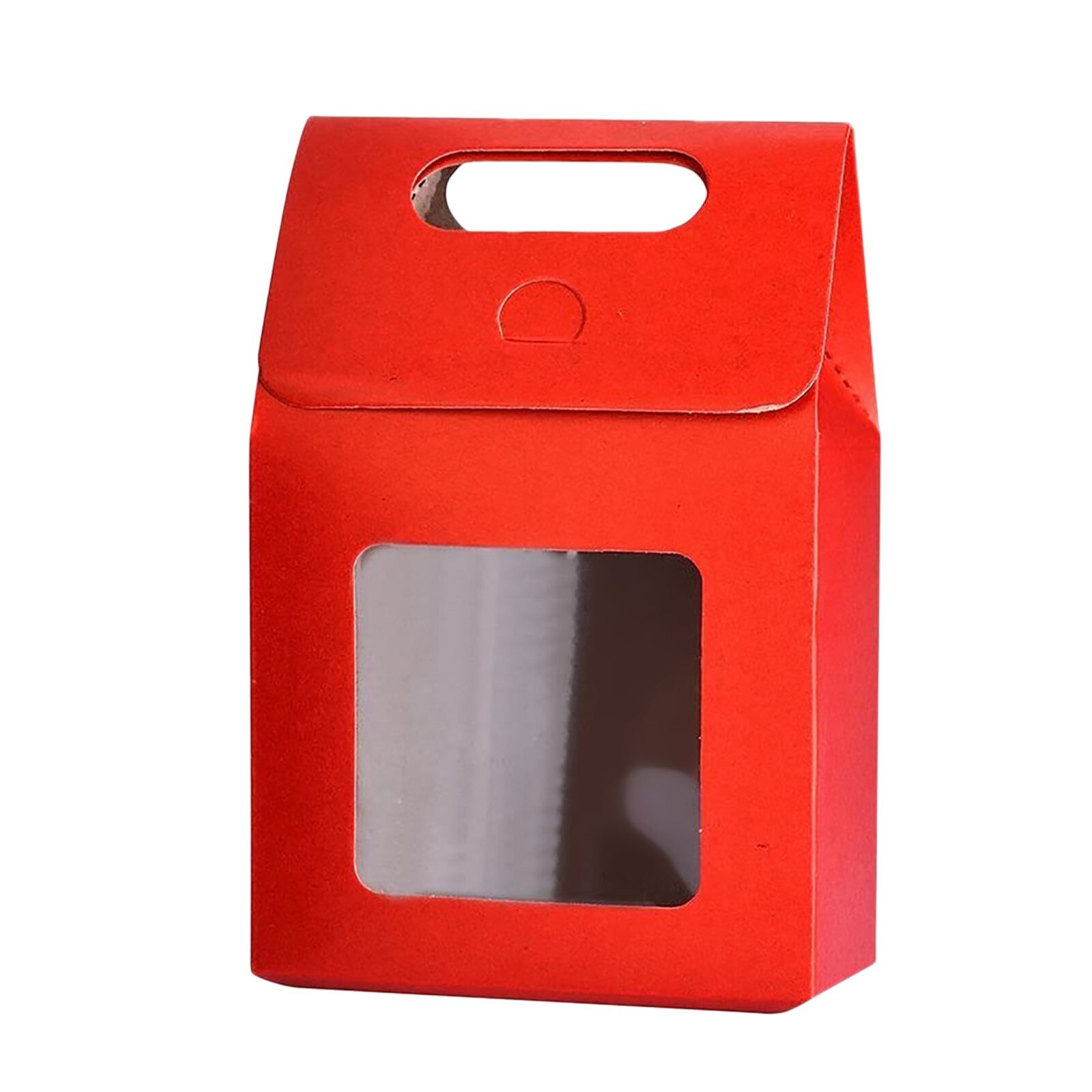 30@ 24 Kraft Paper Bags Kraft Paper Window Bags Candy Packaging Paper Diy Jewelry Pack Display Food Storage Bags: RD