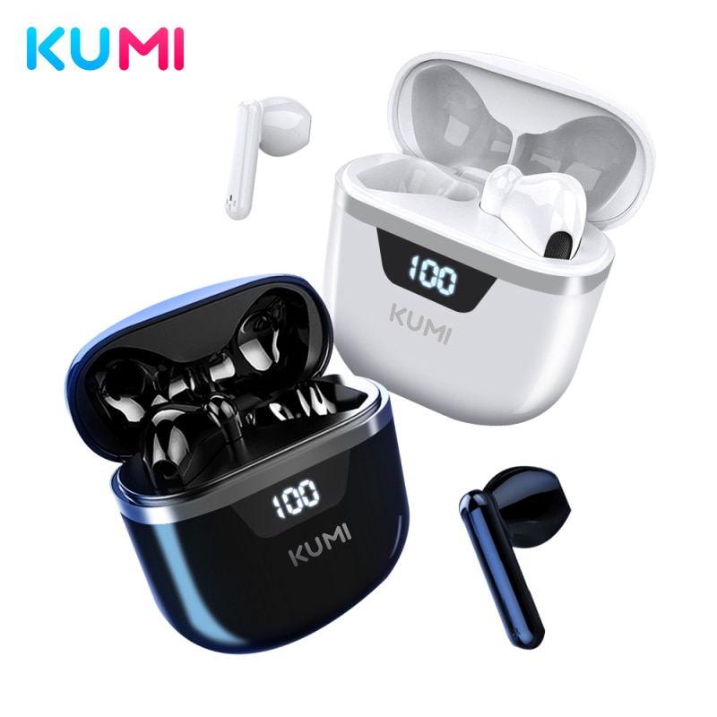 KUMI-auriculares inalámbricos G03 con Bluetooth 5,0, dispositivos deportivos de con cargador y micrófono, Sonido HD