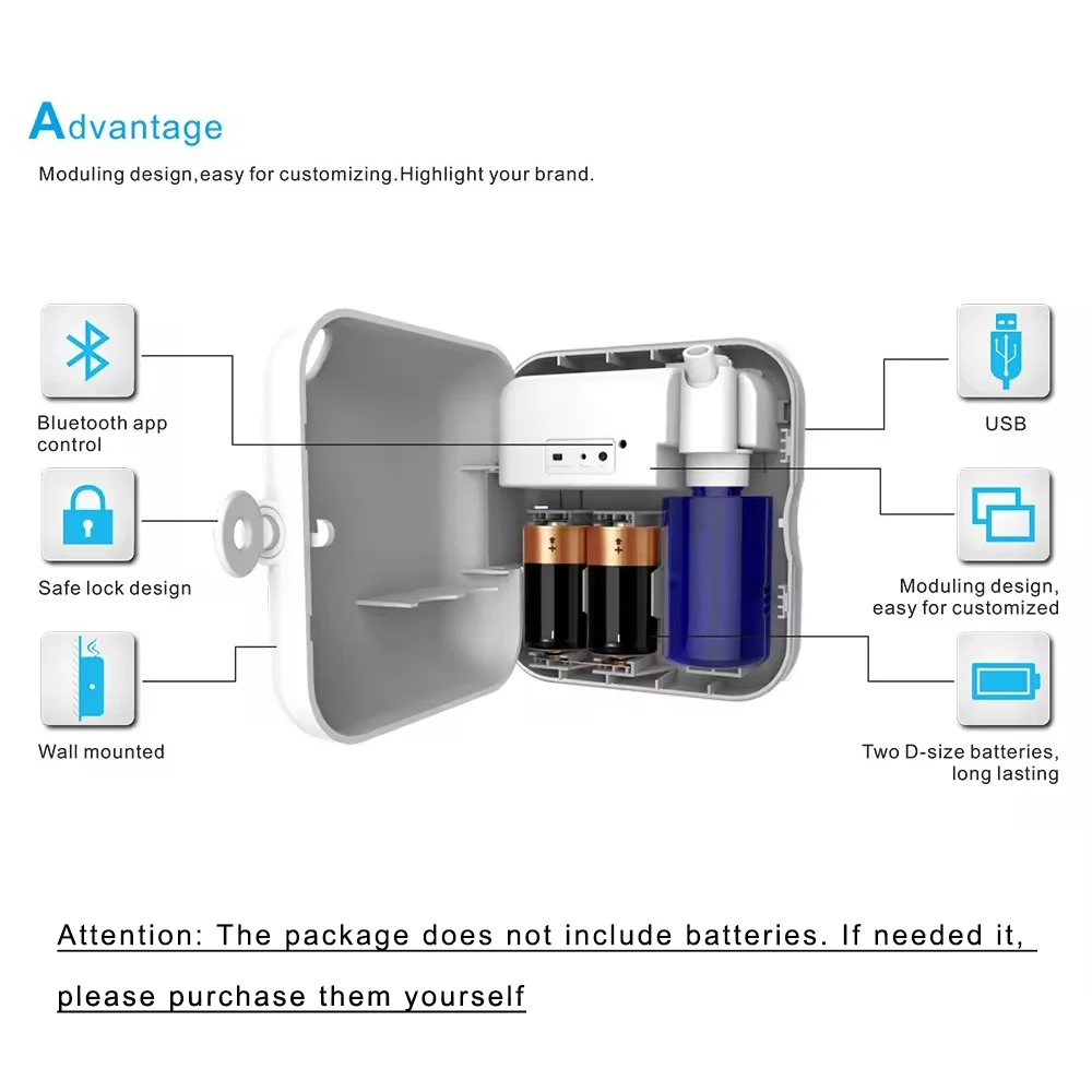 Bluetooth controllo diffusore di aromi USB parete senz'acqua aromaterapia diffusore di olio casa Hotel deodorante spray fragranza macchina