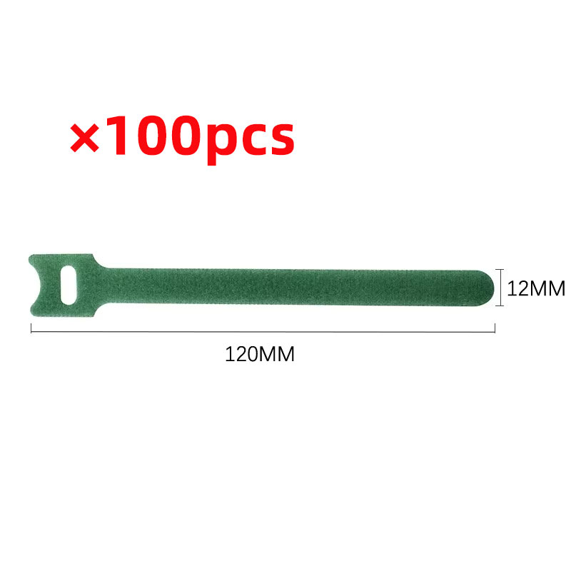 50pcs Reusable Hook and Loop Cable Ties Fastening Straps Multi-Purpose Wire Organizers for Computer/TV/Electronic Devices: Brown