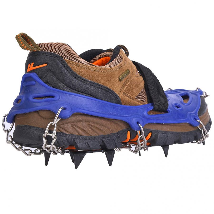 Outdoor Climbing Antiskid Crampons Winter Walk 14 Teeth Ice Fishing Snowshoes Manganese Steel Slip Shoe Covers