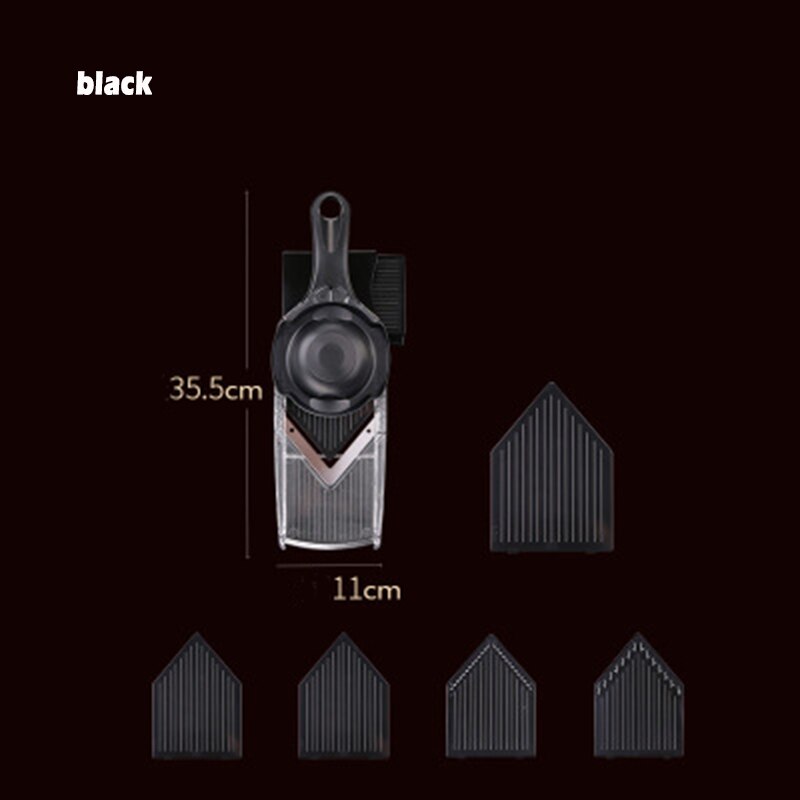 Lemon Slicer Ultra-Thin Lemon Grapefruit Orange Slice Domestic Planing Machine Cutter TI99: Black