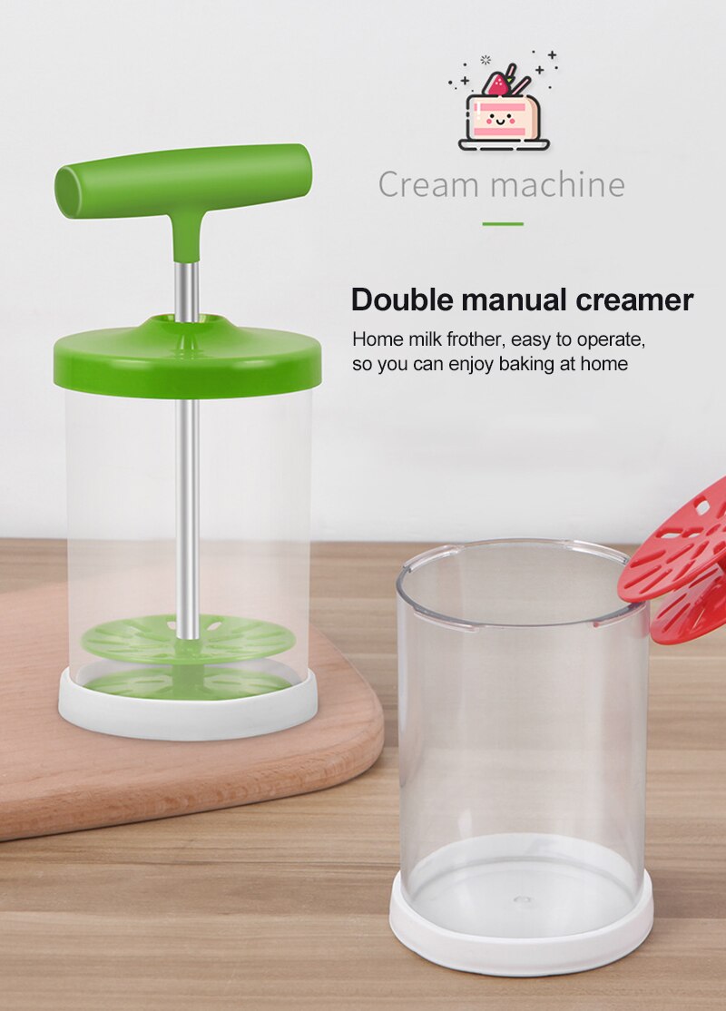 Manual Hand Pump Cream Whipper Shop Foam Maker Kitchen Pitchers DIY Multipurpose For Coffee Tools Manual Milk