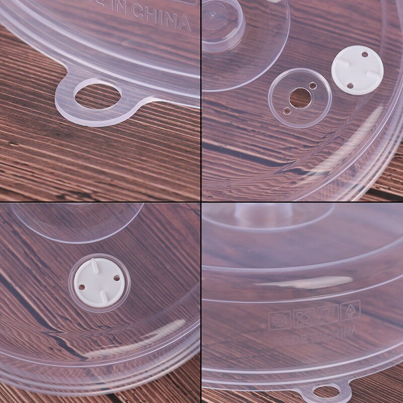 1pcs Plastic Microwave Food Cover Clear Lid Safe Vent Kitchen Tools Home Accessories Food-grade PP Plastic