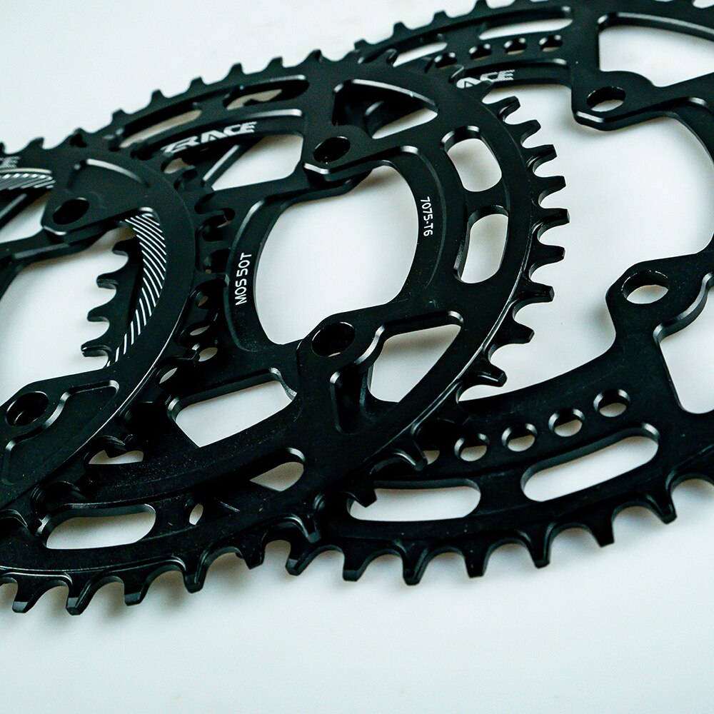 Zrace kettingbladen kettingwielen 40t/42t/44t/46t/48t/50t/52t bcd 104, smalle tanden  al7075 cnc, mtb/race/vouwfiets/gravelbikes