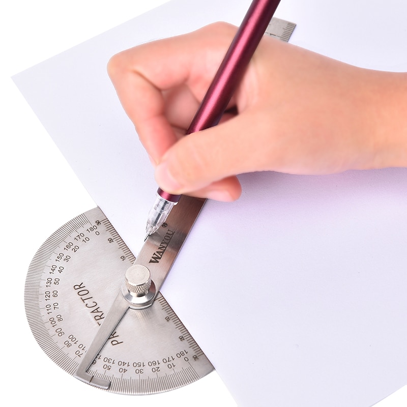 180 degree Protractor Angle Finder Stainless Steel Rotary Measuring Ruler For Woodworking Tools for Measuring Angles