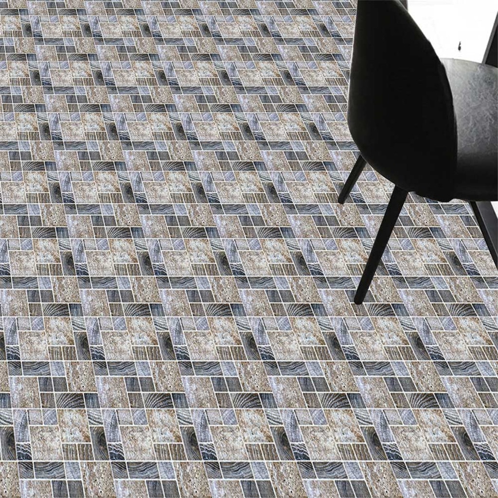 Floor stickers Tile Sticker For Kitchen Bathroom vinyl tile Self Adhesive Wall Sticker DIY Decor Wallpaper Waterproof Wall Decal