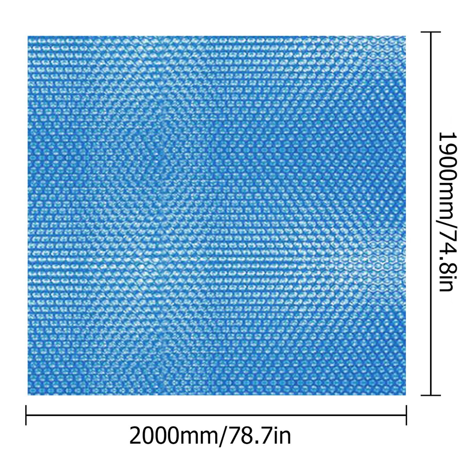 Pool Cover Rectangle Solar Tarpaulin Swimming Pool Protection Cover Heat Insulation Film For Indoor Outdoor Pool Accessories: 1.9X2m