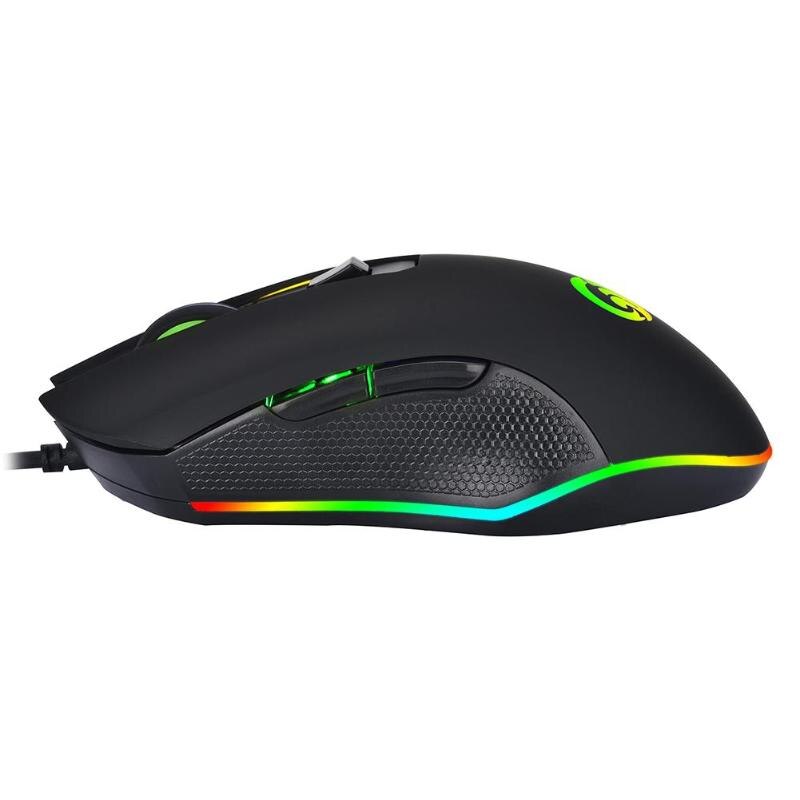 G70 USB Wired Gaming Mouse RGB Backlit Computer Mouse Gamer Ergonomic 6 Button 3600DPI Adjustable PC Silent Mouse Mice