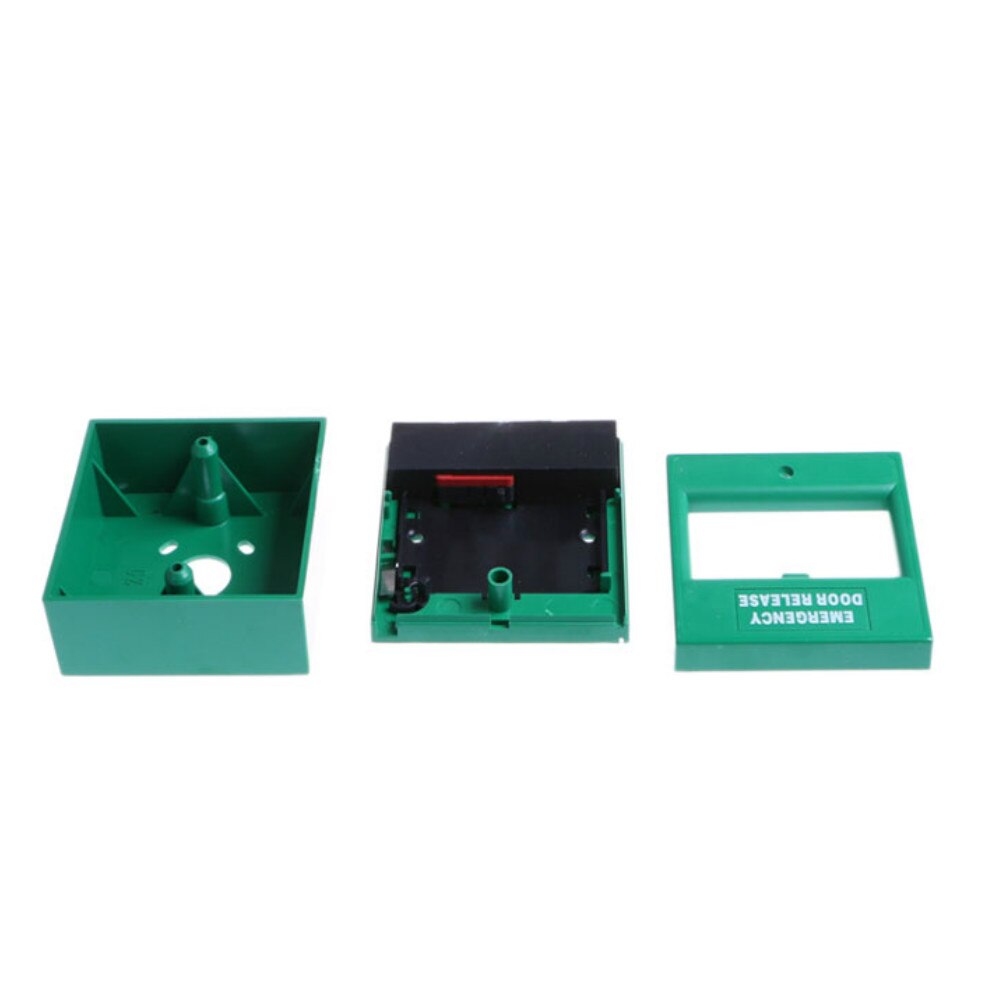 Fire Emergency Break Button Green Color With Cover