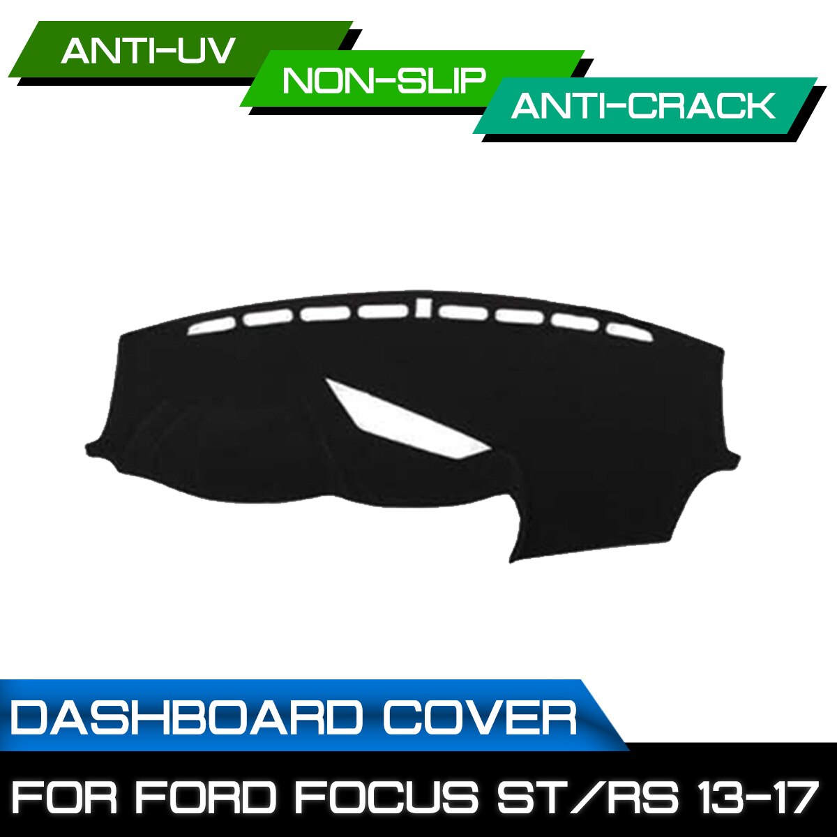 Auto Dashboard Mat Voor Ford Focus St Rs Anti-Vuile Antislip Dash cover Mat Uv-bescherming Schaduw