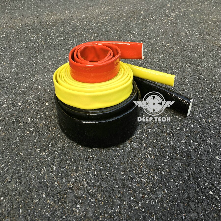 Deeptech 3/8 " (10mm)-1m isolering brandmuffe slange isolering beskyttelse brandhæmmende