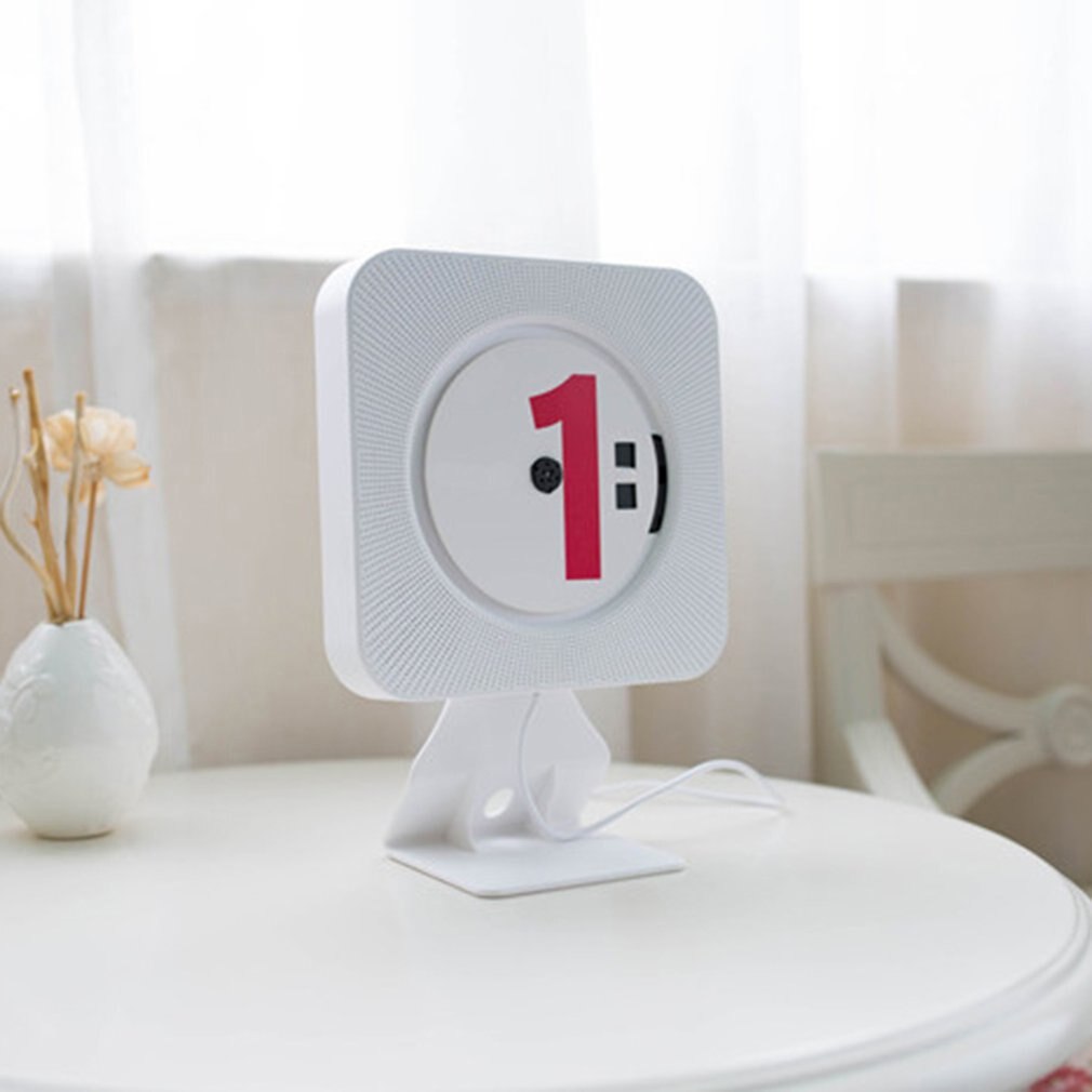 US/EU/UK plug Portable CD Player Wall Mountable Bluetooth Remote Control FM Radio HiFi Speaker with USB 3.5mm