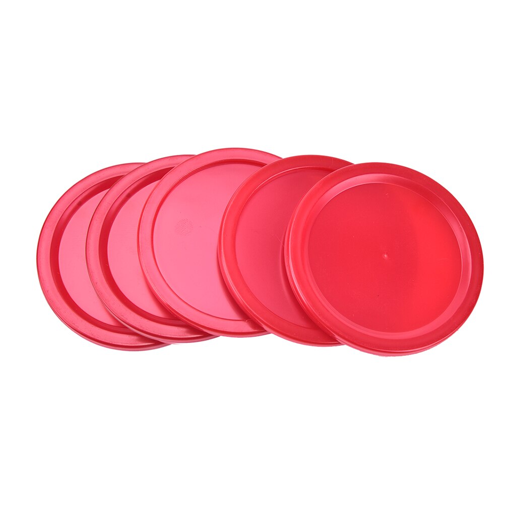 5 stk børn indendørs bordspil legetøj rød plast mini airhockey bordpuck holdbar praktisk
