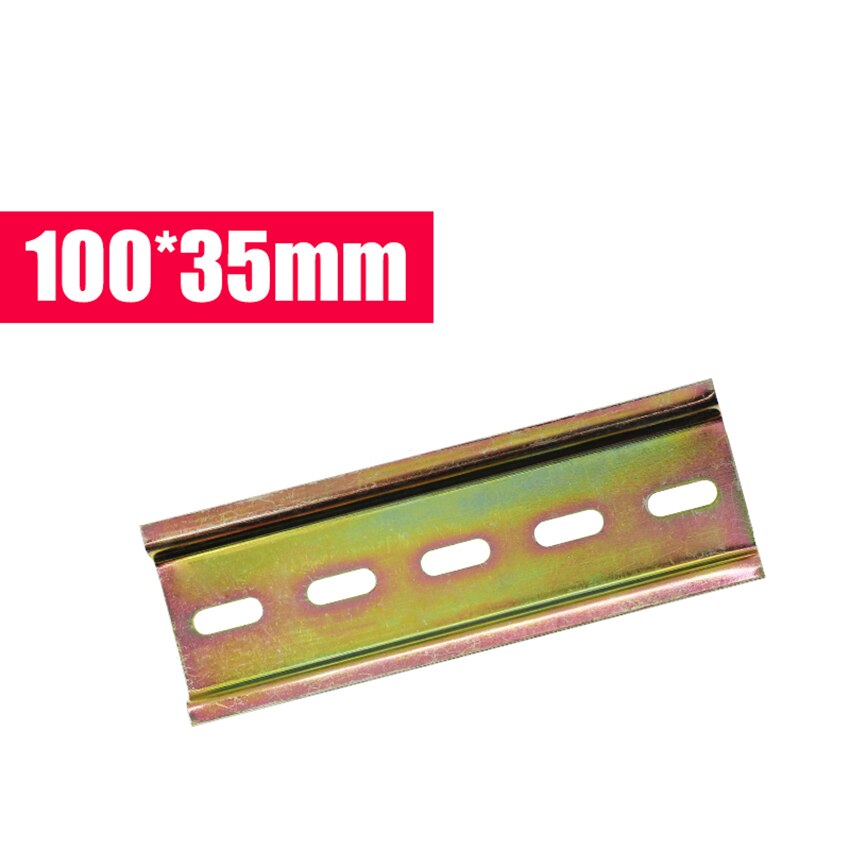 Universal Type 35mm C45 Steel Slotted DIN Rail DZ47 Open Circuit Breaker AC Contactor Terminal Blocks for Ammeter 10cm/20cm/30cm