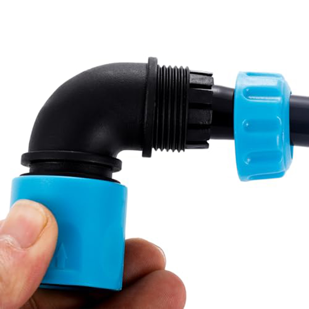 Connecteurs rapides coudés, Angle de 90 degrés pour jardin, tuyau de 1/2 pouces, adaptateur de connecteur de connexion d'irrigation d'eau de jardin, 2 pièces