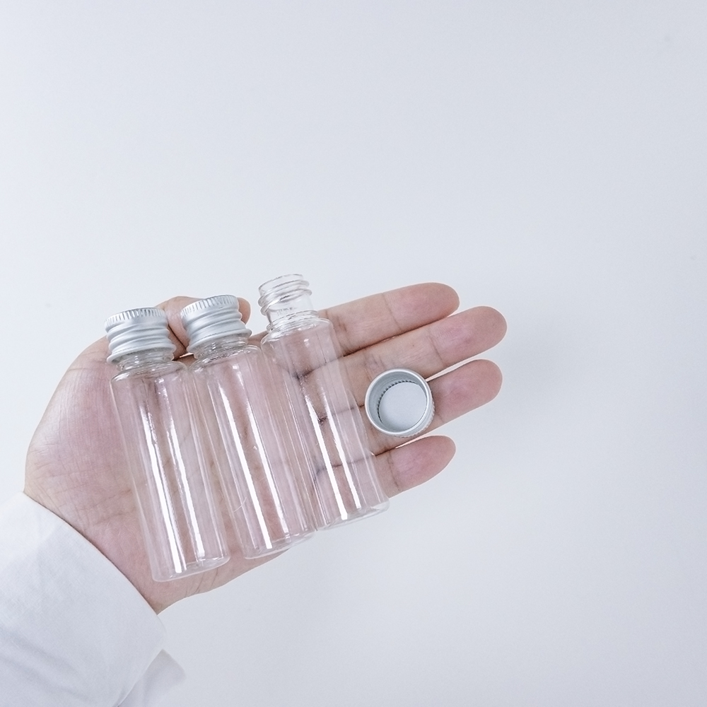 25Ml Plastic Fles Met Aluminium Schroefdop Kleine Potjes Cosmetische Container 25cc Reisset Lege Hervulbare Flessen Omgeving