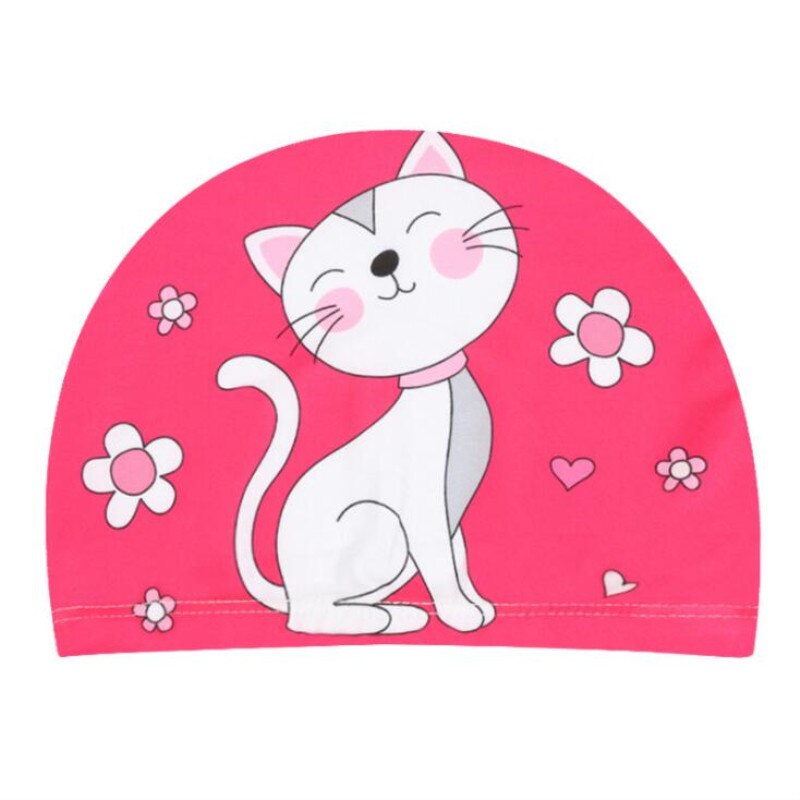 Badmuts Voor Kinderen Elastische Stof Leuke Cartoon Zwembad Badmuts Mooie Kids Protect Oren Zwemmen Hoed Voor Jongens Meisjes: Style 12