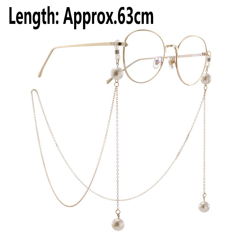 1 stücke Brillen Gurt Lesebrille Hängen Kette Sonnenbrille Brillen Halfter Nacken Kabel Gläser Unterhose Metall Kette: 12