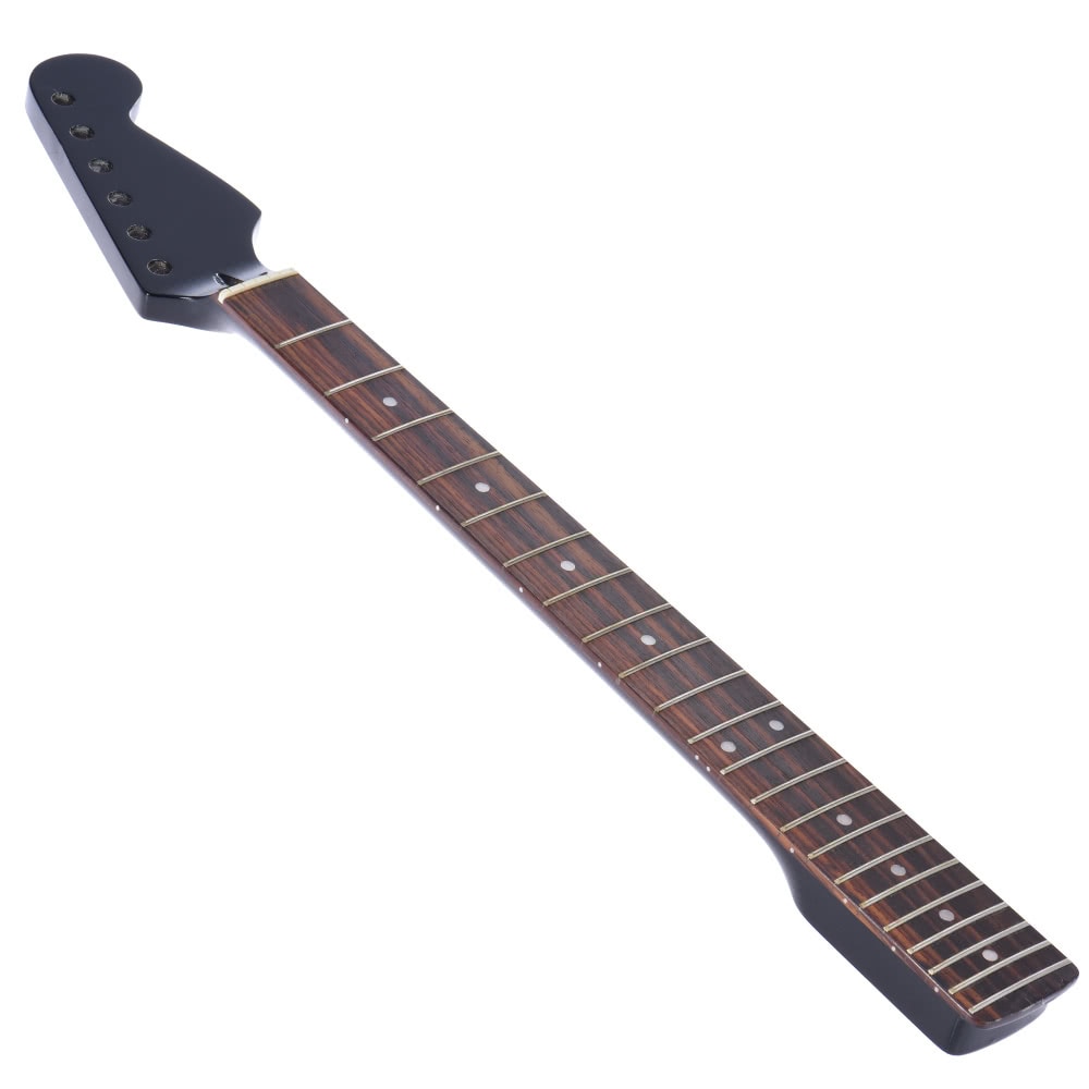 22 Frets Right-handed Replacement Maple black Guitar Neck Rosewood fingerboard for ST Electric Guitar