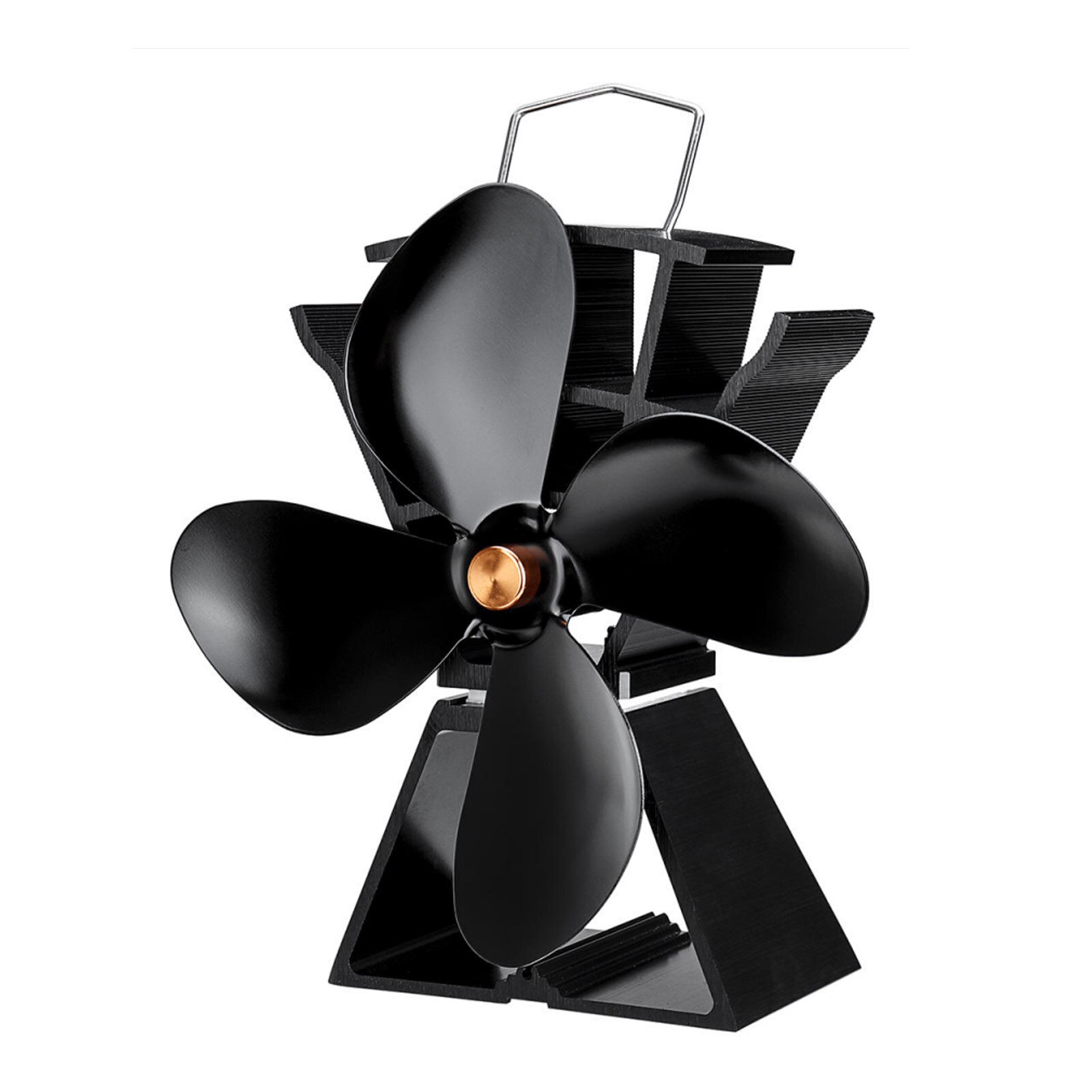 4 Bladen Kachel Ventilator Voor Houtkachel Of Pelletkachel Rustig Thuis Warmte Aangedreven Haard Ventilator Efficiënte Warmteverdeling: Default Title