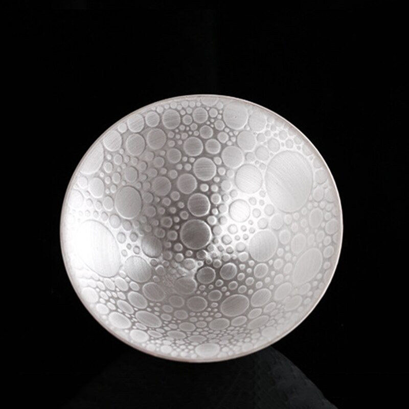 Silver Cup 999 Pure Silver Cup Handmade Ceramic Inlaid Silver Gilt Teamaster Cup for Tea Home LAD