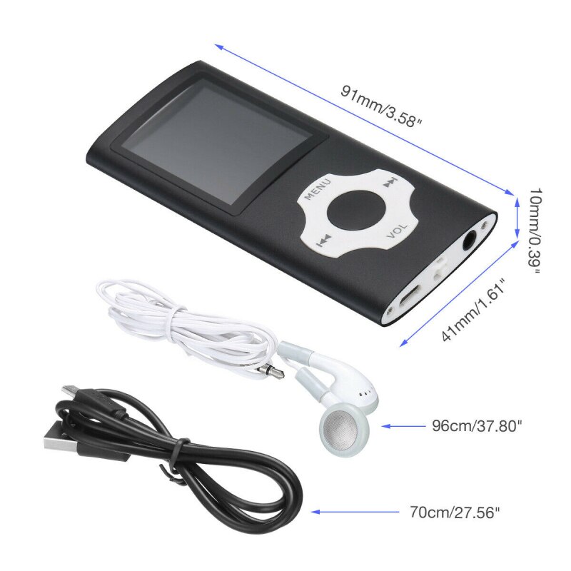 1.8 Inch Mp3 Player 16GB 32GB Music Player With fm Radio Video Player E-book Player MP3 With Micro SD Card hifi MP 3 mp-3